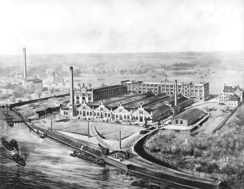 Die damals größte Kabelfabrik Europas